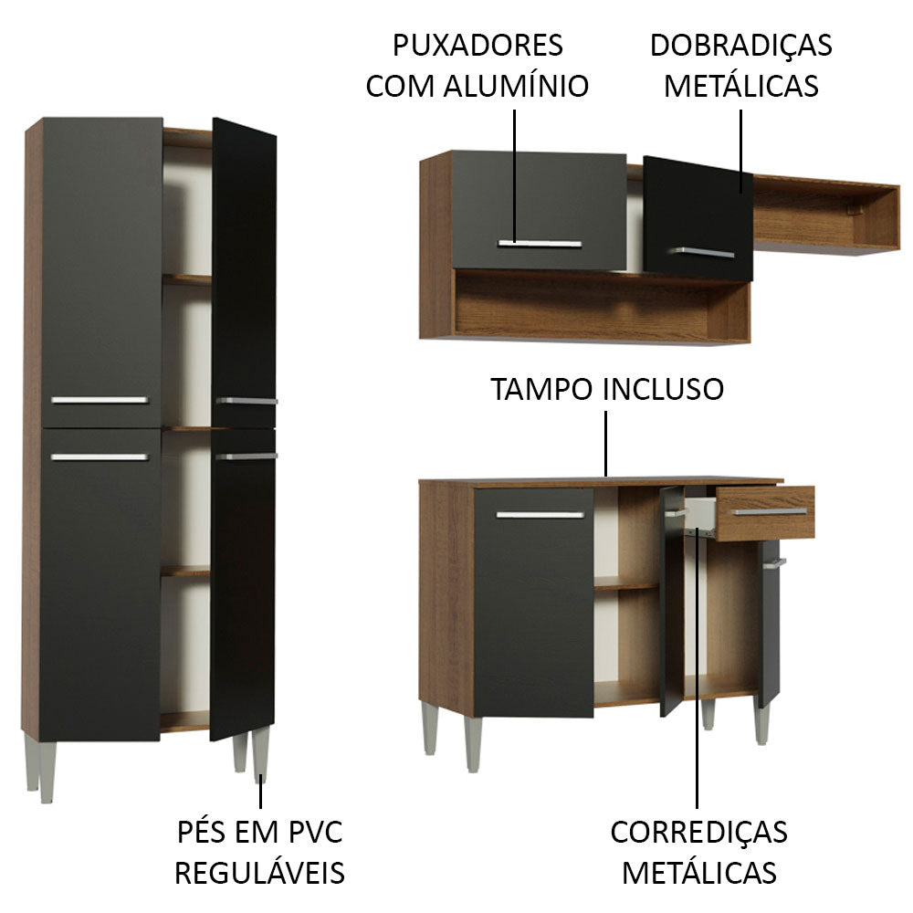 Cocina Integral Emilly Top 2.30 Metros