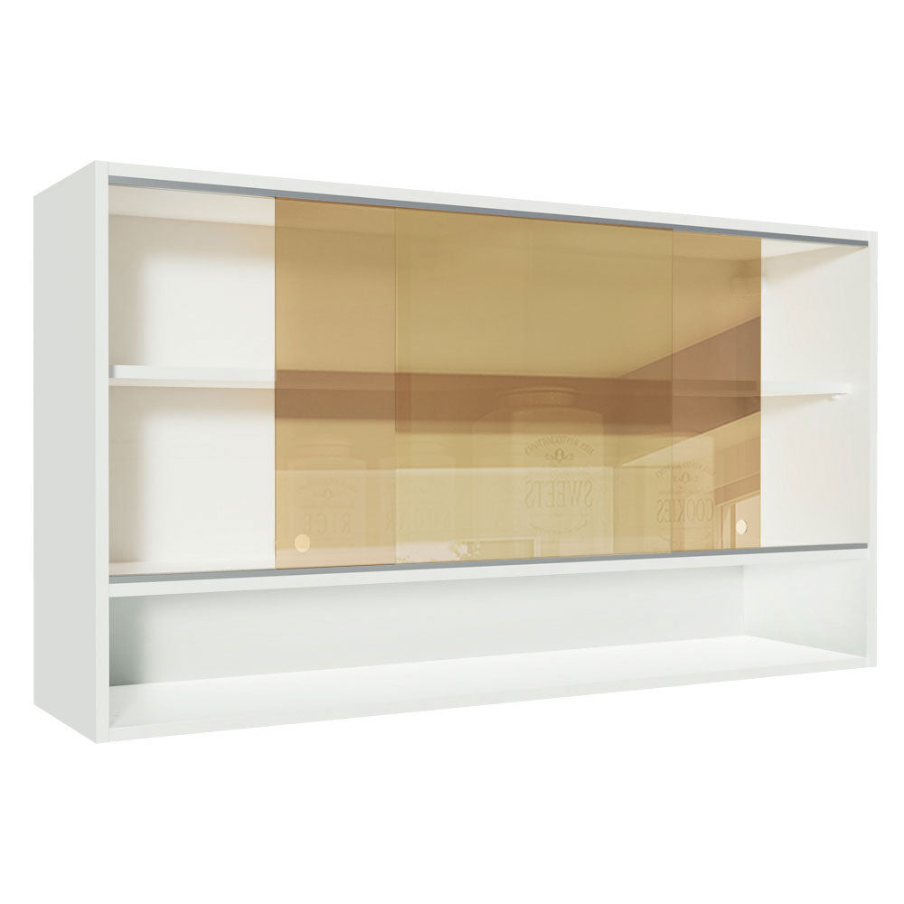 Mueble de Cocina Superior 1.20m 2 Puertas Corredizas de Cristal Reflex