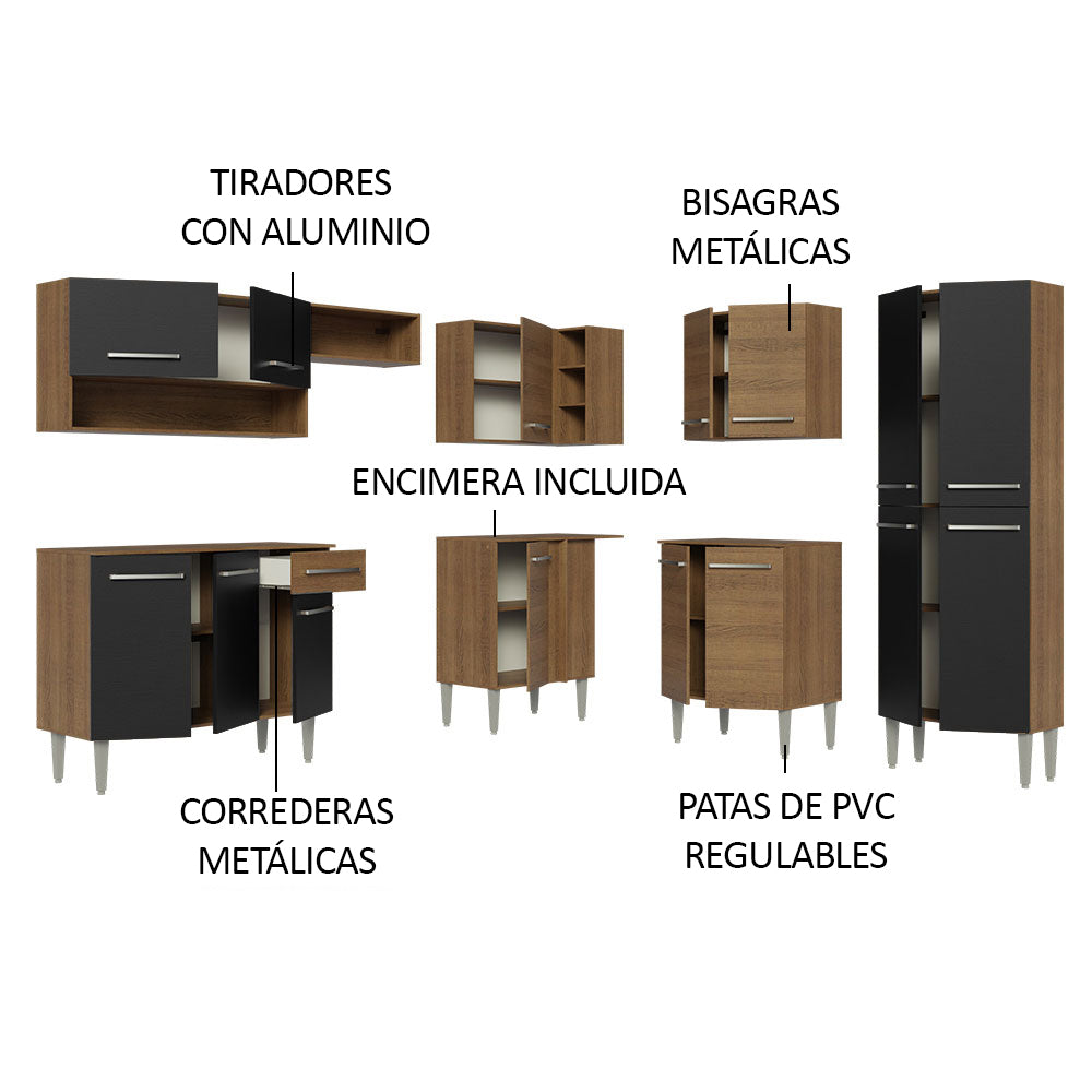 Cocina Integral de Esquina Emilly 4.20 m 02