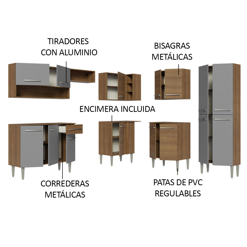 Cocina Integral de Esquina Emilly 4.20 m 02