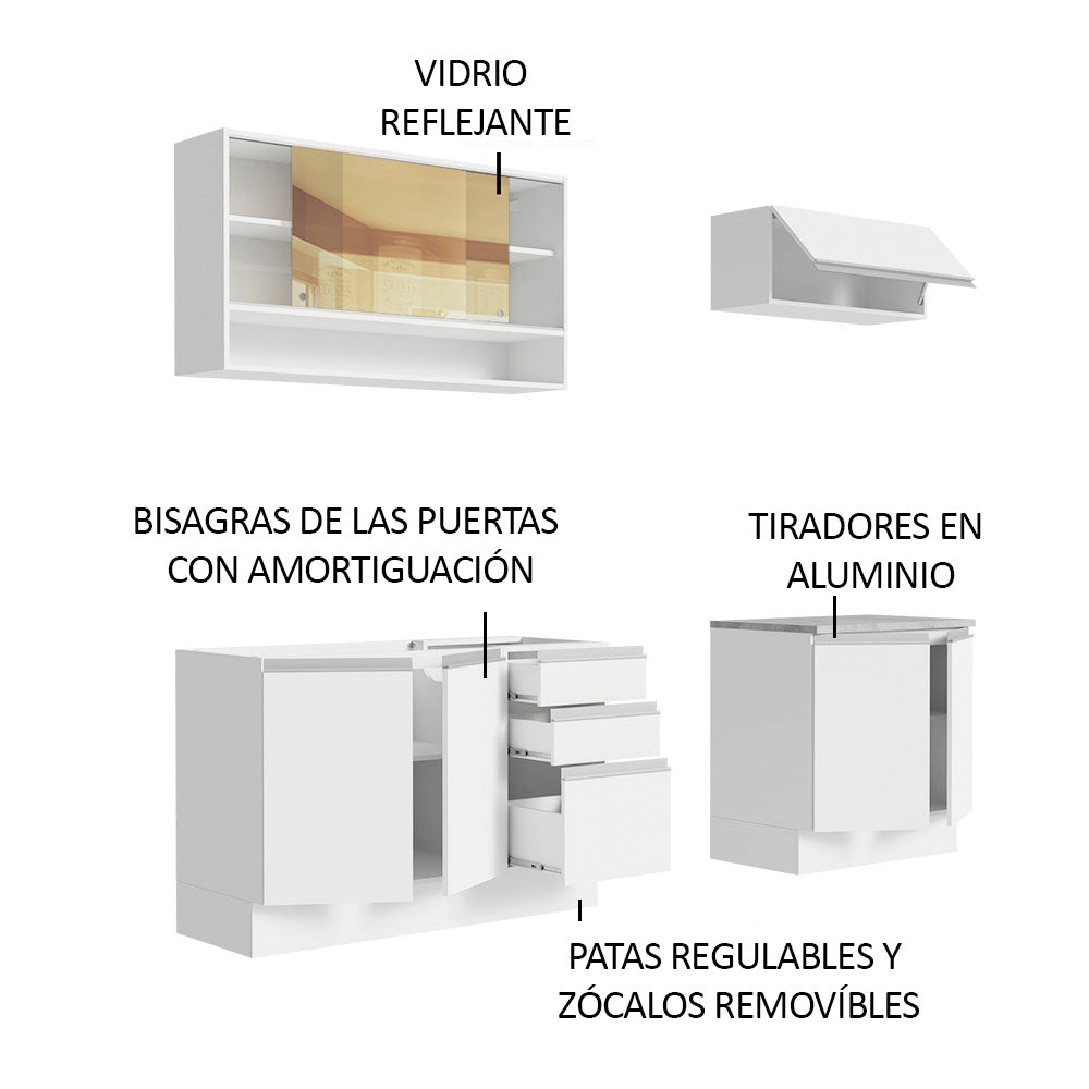 Cocina Integral Glamy 2.00 Metros 03