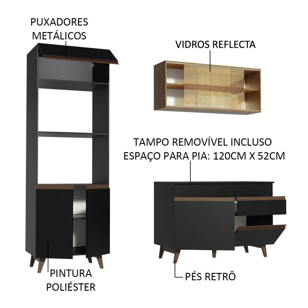 Cocina Integral Reims 1.90 m con Encimera 02