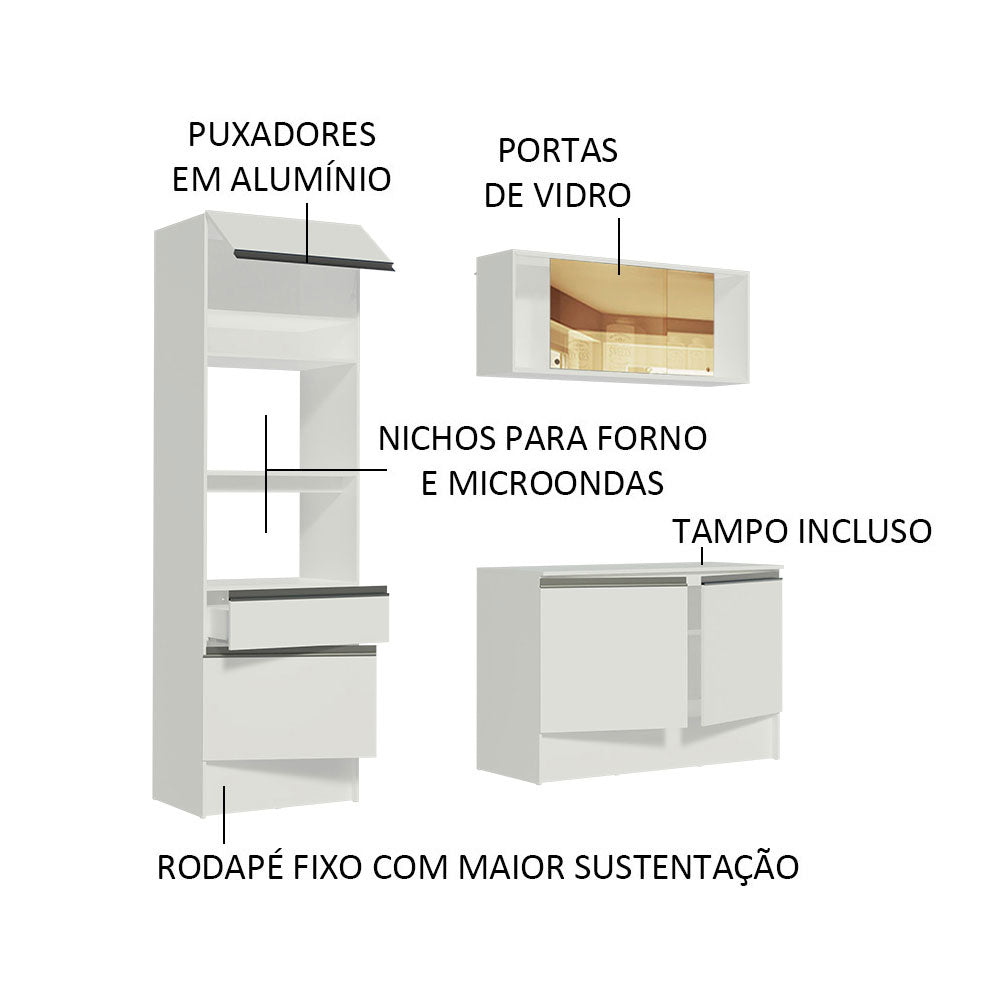 Cocina Integral Diamante Pop 1.80 m con Encimera