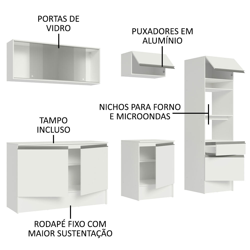 Cocina Integral Topazio 2.40 Metros con Encimera 05