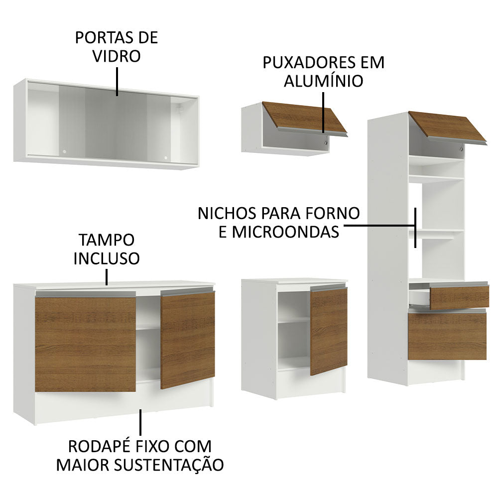 Cocina Integral Topazio 2.40 Metros con Encimera 05