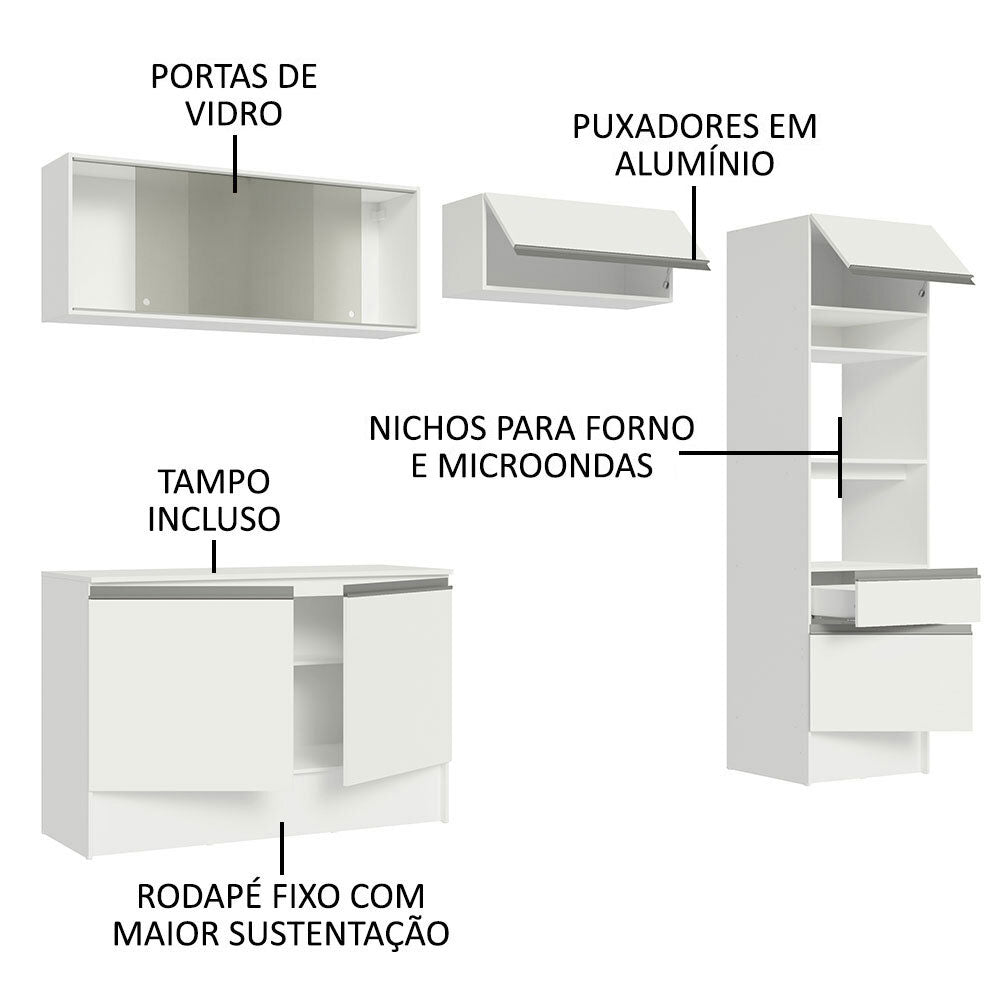 Cocina Integral Topazio 2.60 Metros con Encimera