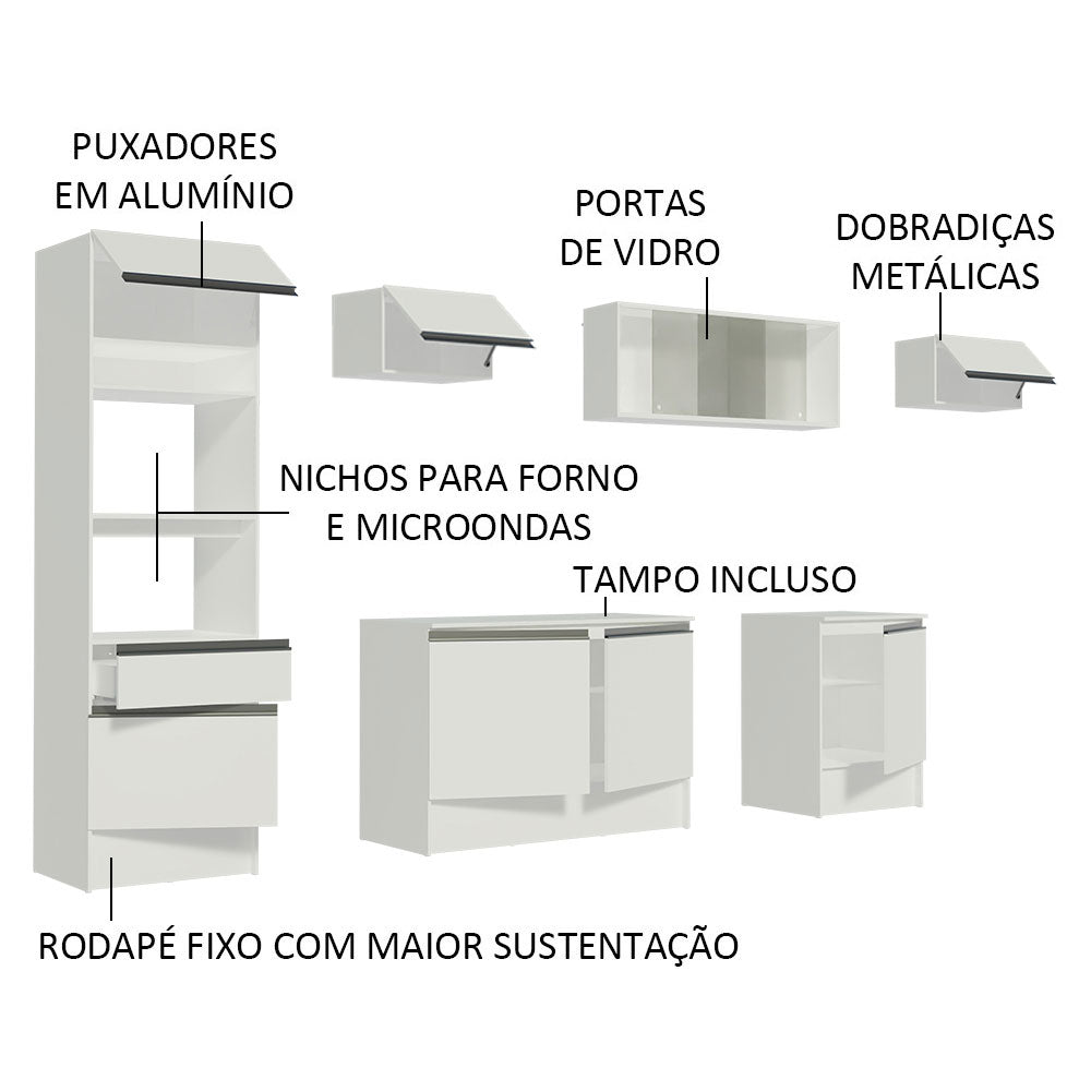 Cocina Integral Topazio 3.00 m con Encimera
