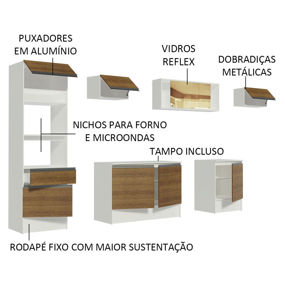 Cocina Integral Diamante 3.00 m con Encimera