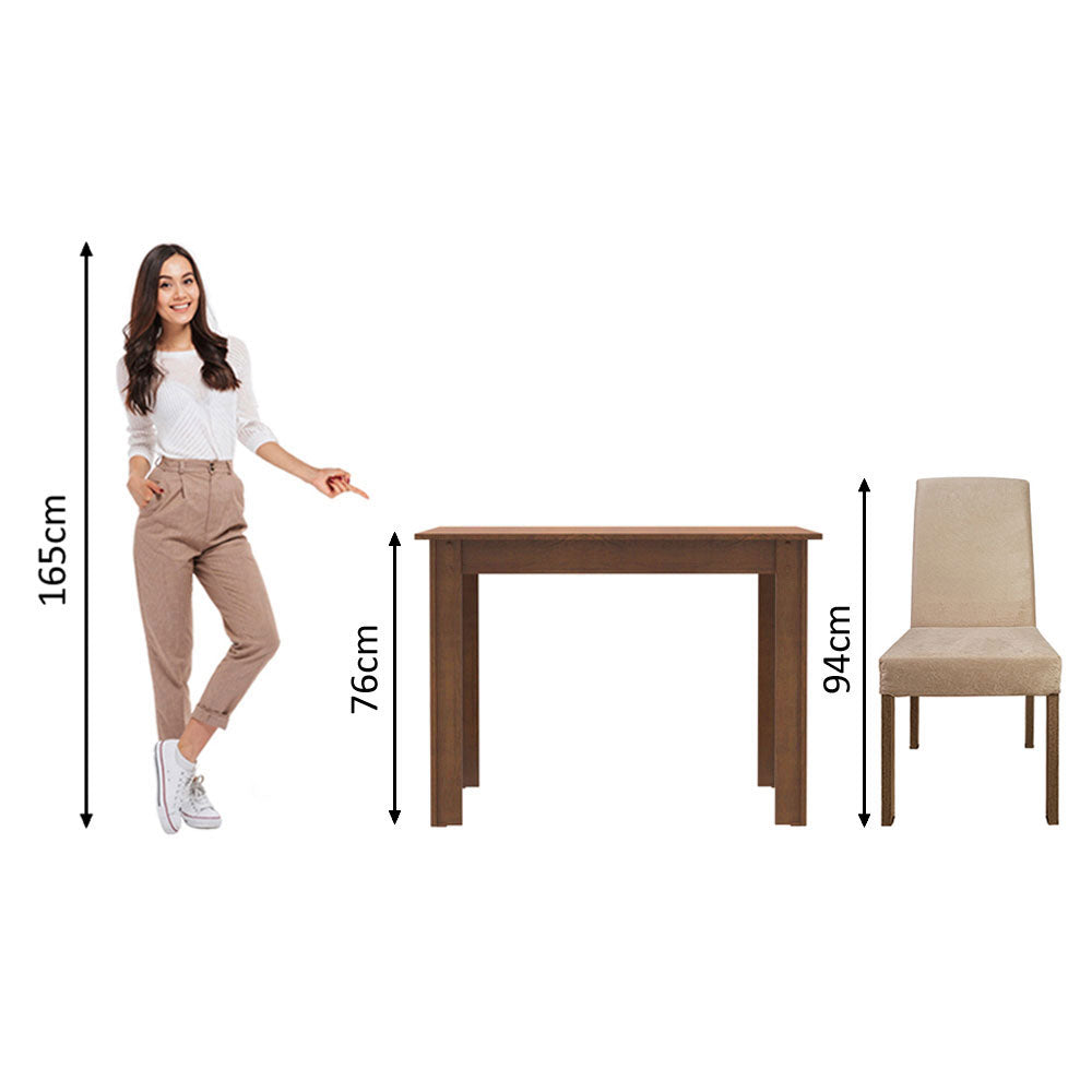 Juego de Comedor Vic con 2 Sillas