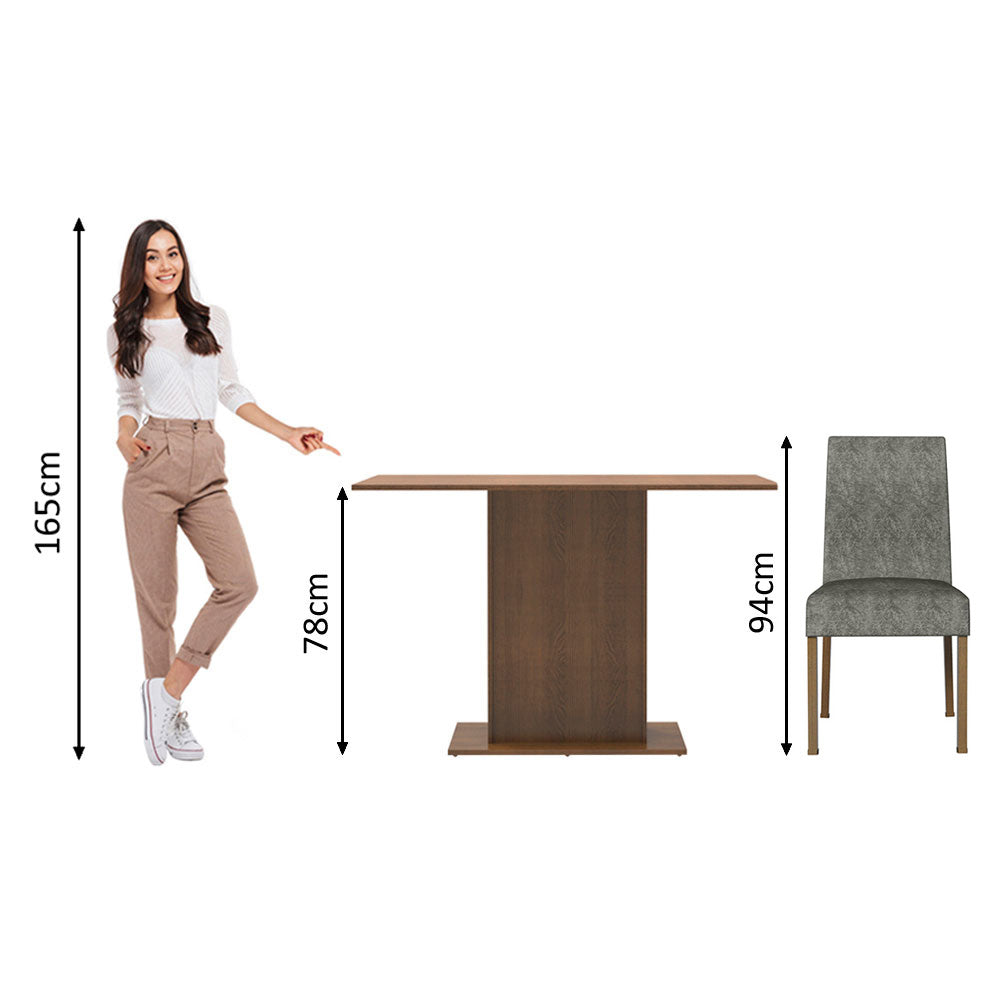 Juego de Comedor Manu con 2 Sillas