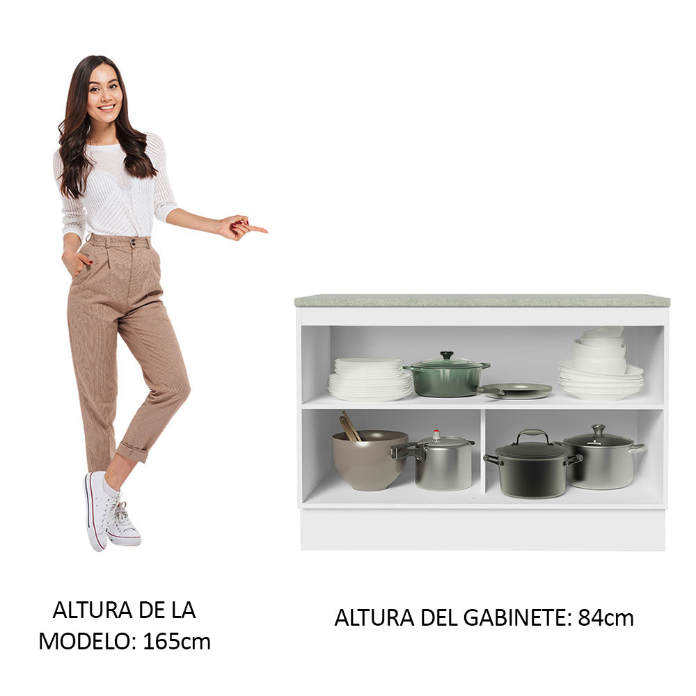 Mueble de Cocina Bajo Agata 1.20 m 2 Puertas con Encimera