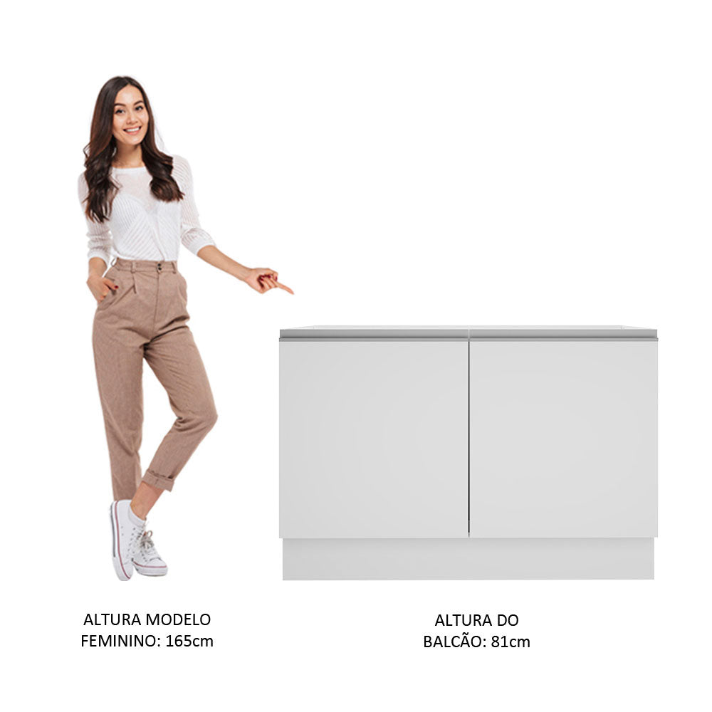 Mueble de Cocina Bajo Glamy 1.20 Metros 2 Puertas