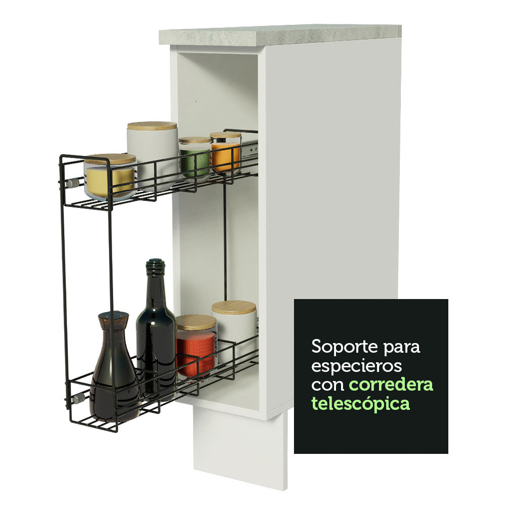 Mueble de Cocina Bajo Portacondimentos Glamy, Agata y Stella 20 cm