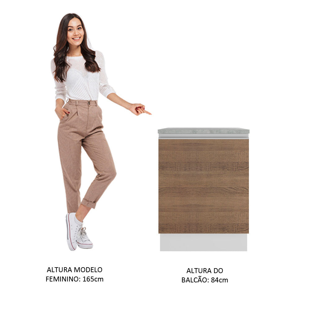 Mueble de Cocina Bajo Glamy 60 cm 1 Puerta