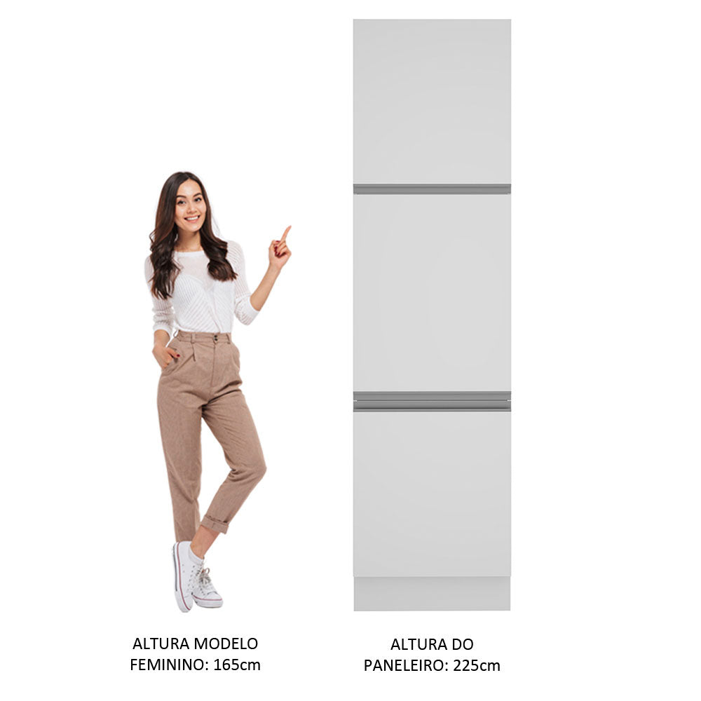 Mueble de Cocina Armario Vertical Glamy 3 Puertas