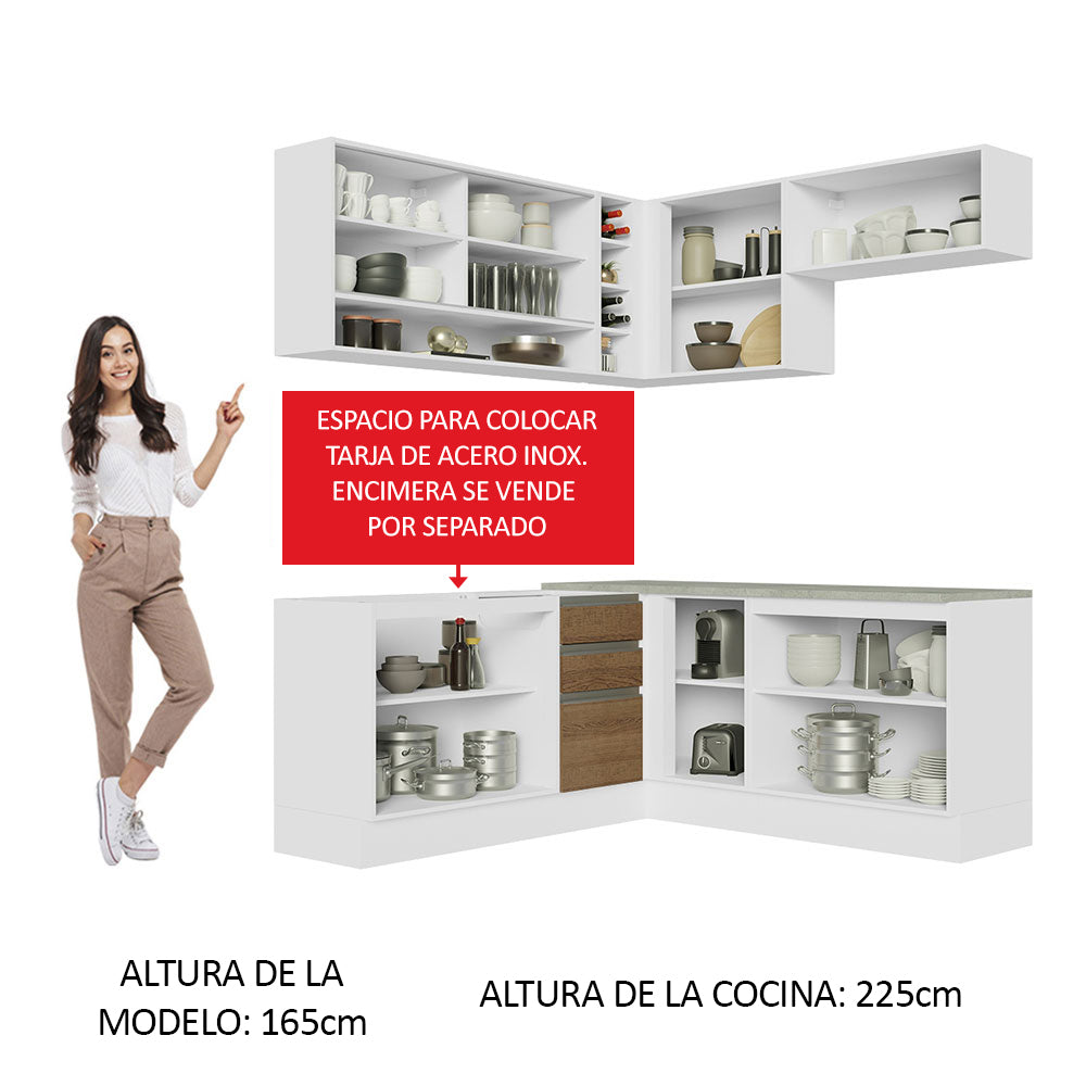 Cocina Integral de Esquina Glamy 3.50 m 02