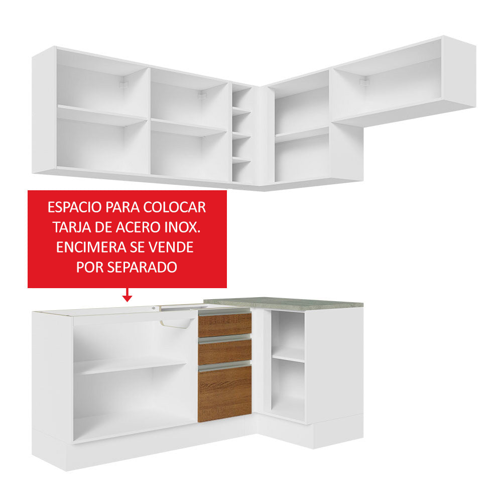 Cocina Integral de Esquina Glamy 3.50 m 07