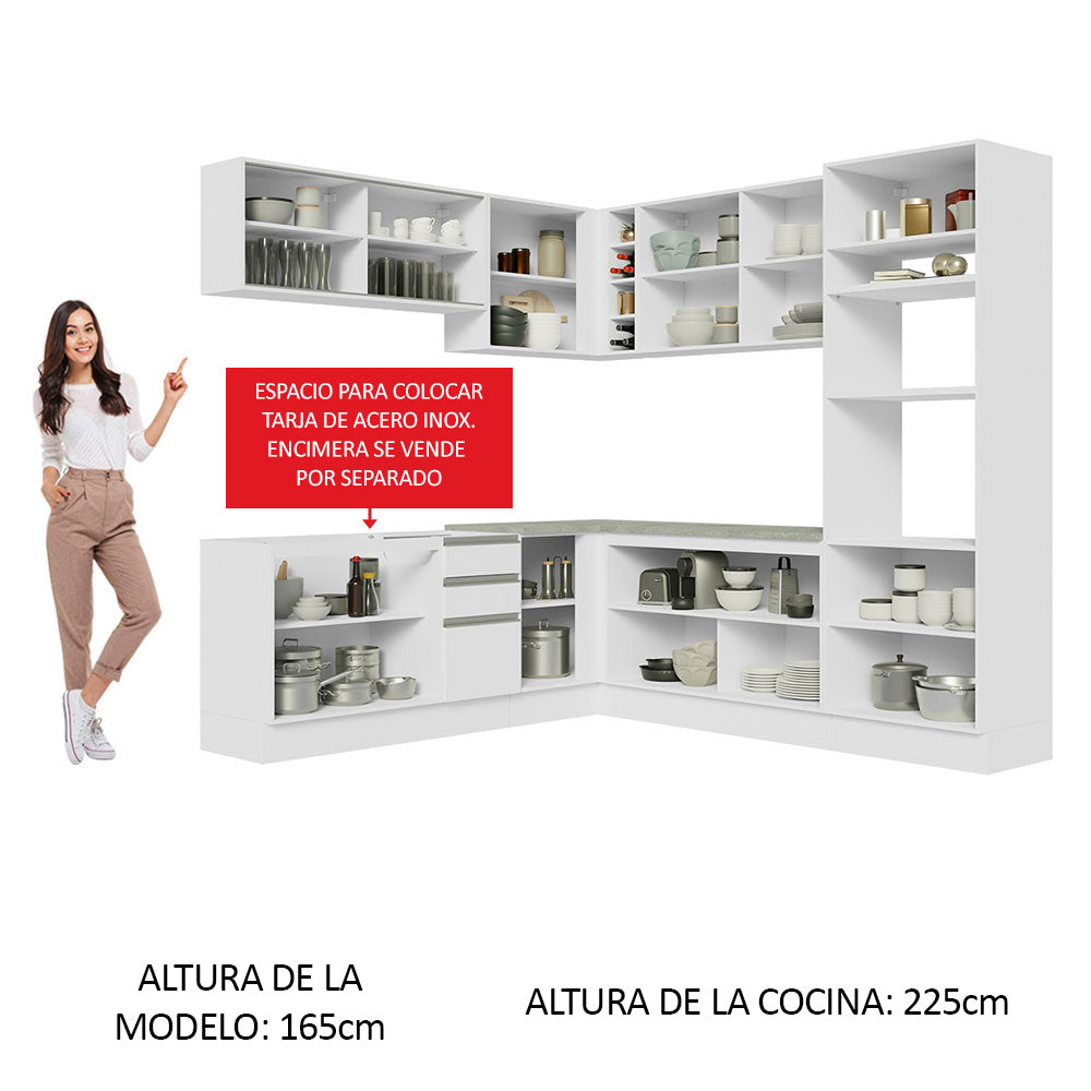 Cocina Integral de Esquina Glamy 4.60 m 01