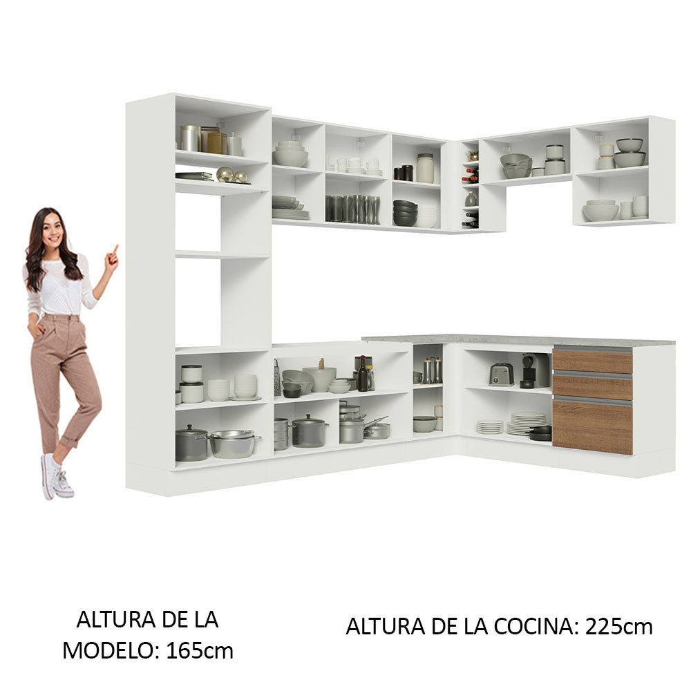 Cocina Integral de Esquina Glamy 4.80 m 01