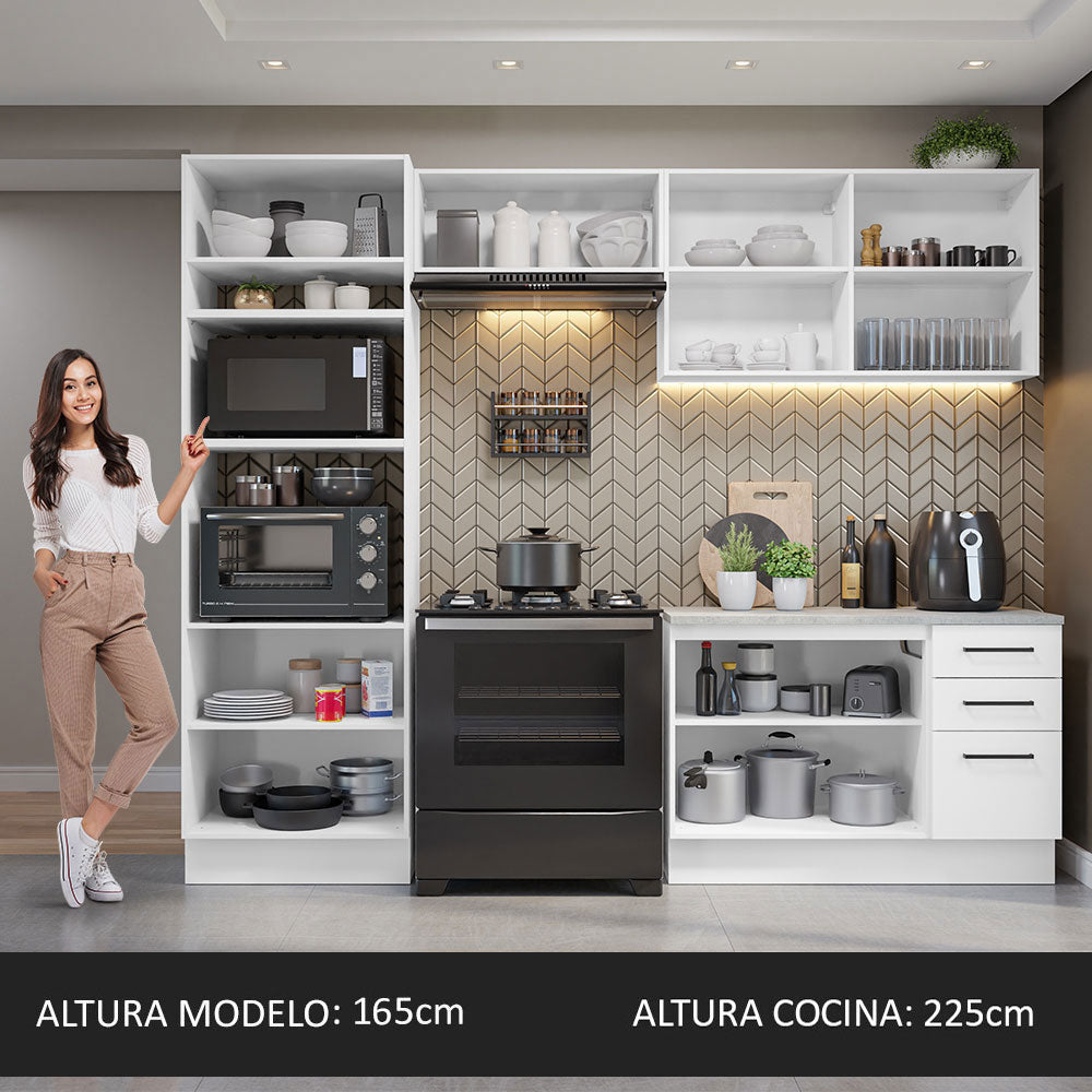 Cocina Integral Agata 2.70 m con Encimera 07