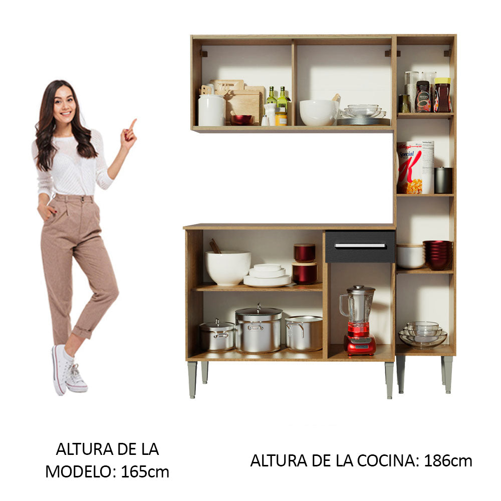 Cocina Integral Emilly Gold 1.40 Metros 03