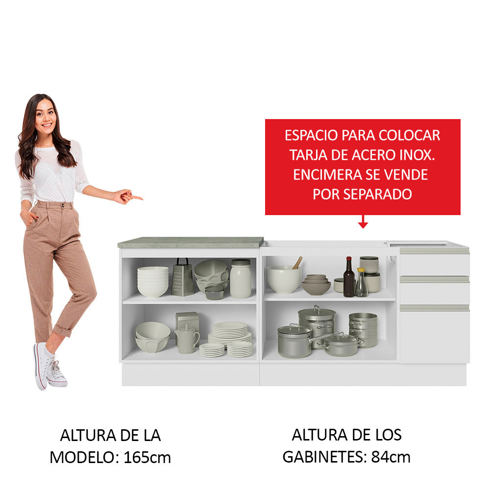 Cocina Integral de Esquina Glamy 3.30 m 02