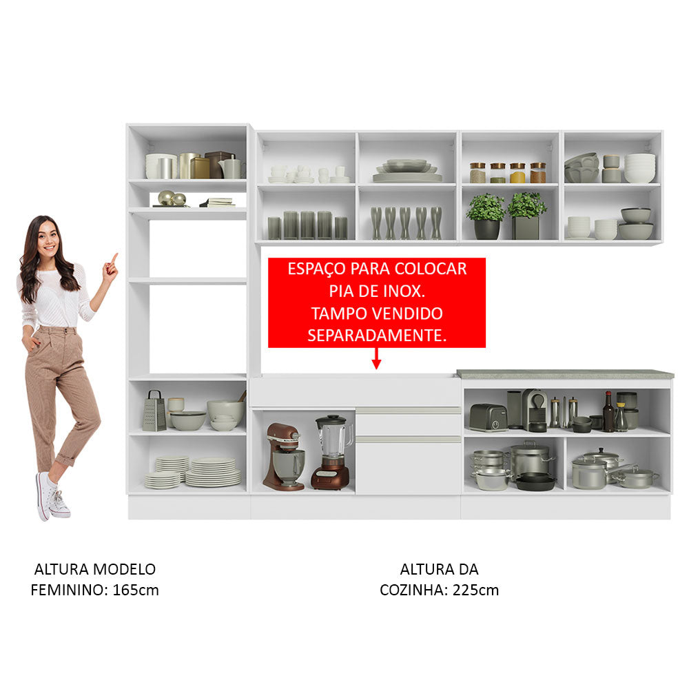 Cocina Integral Glamy 3.10 Metros 02