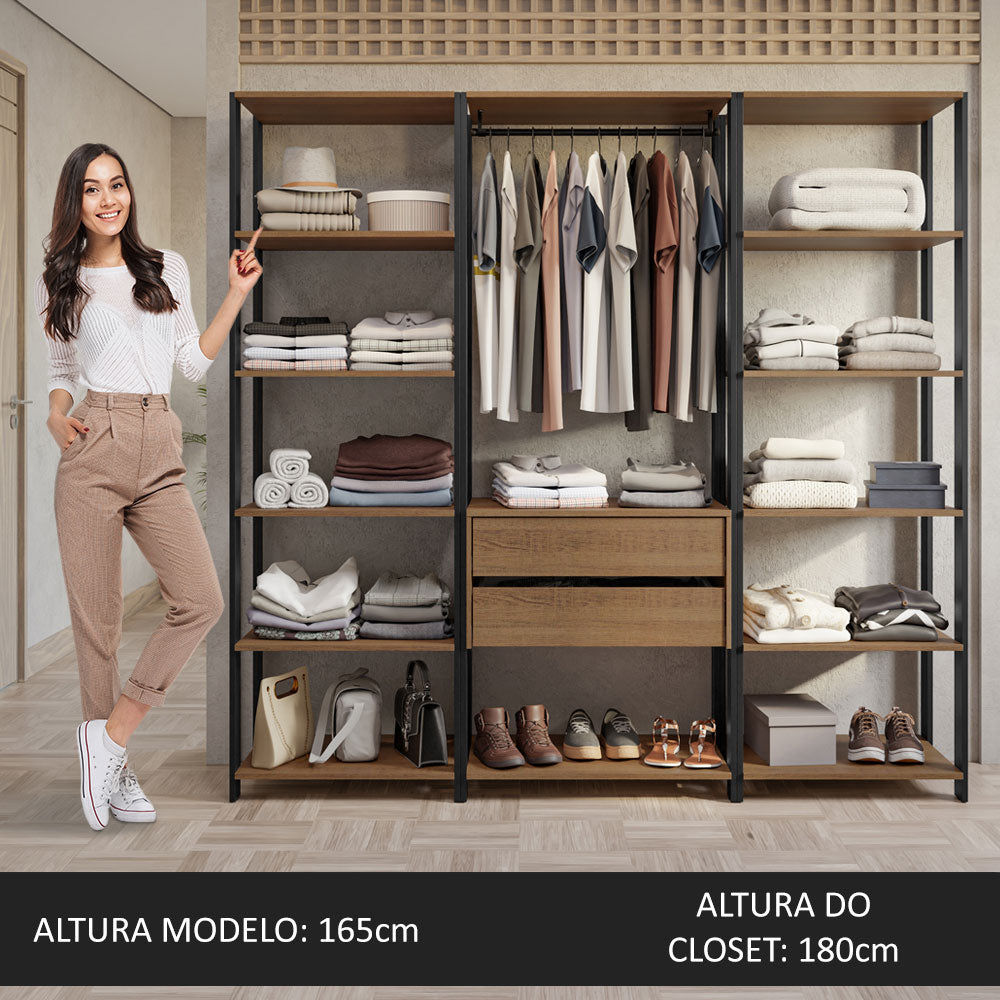 Closet Modulado Abierto Valencia 188 cm 01