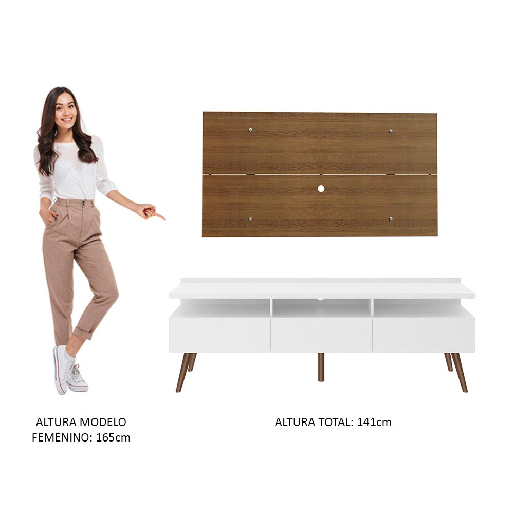 Centro Entretenimiento para TV Londres Mesa y Panel Hasta 55 Pulgadas