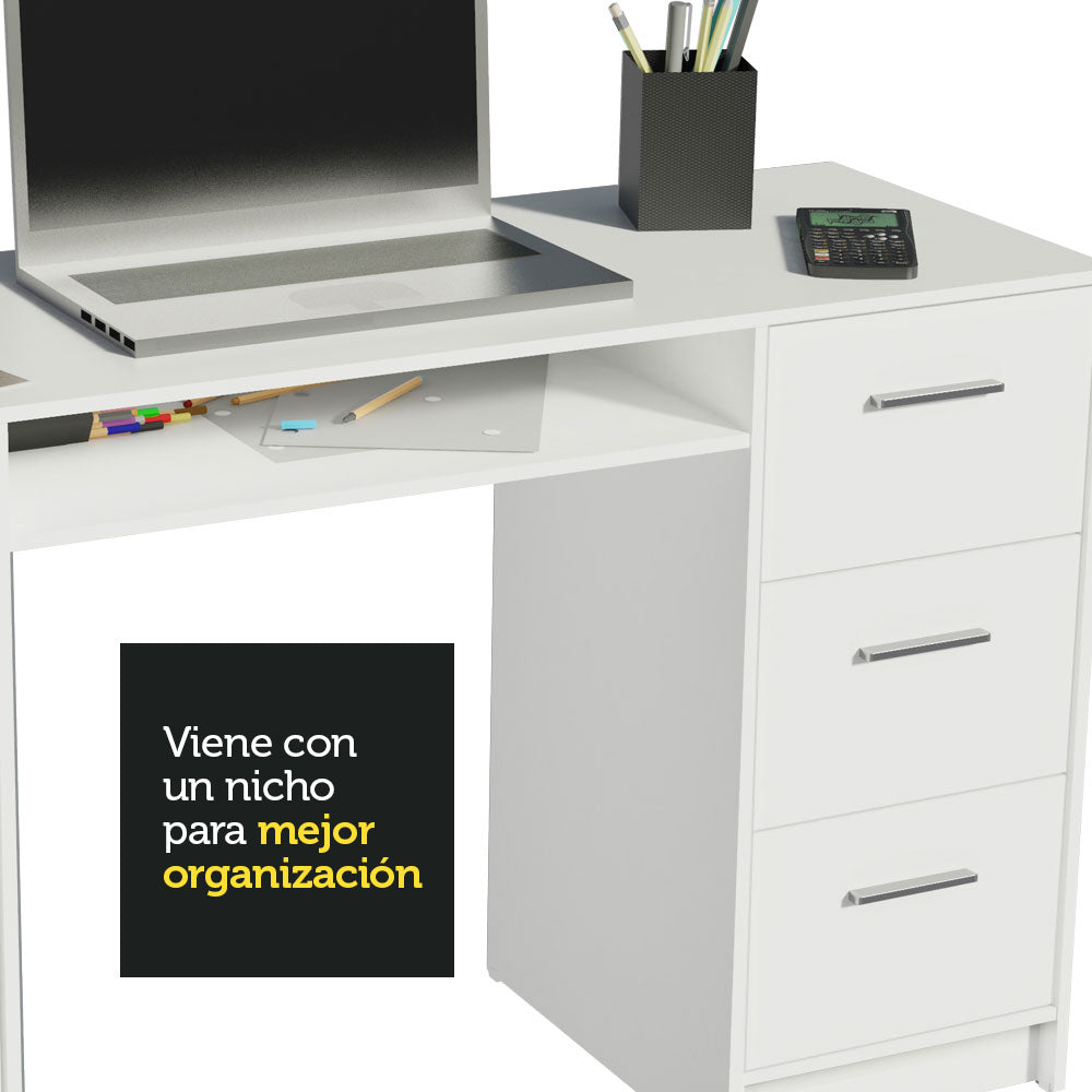Escritorio de Oficina Alaska 1 Puerta 3 Cajones