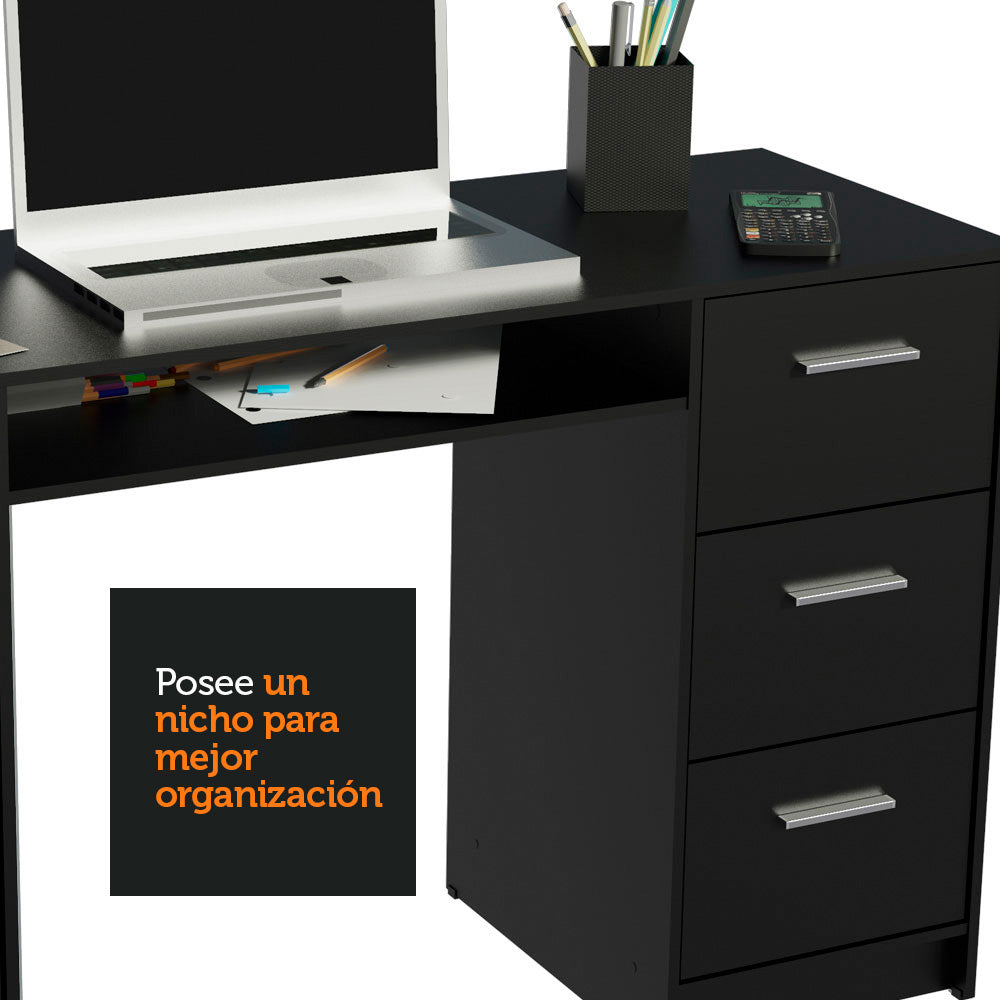 Escritorio de Oficina Alaska 1 Puerta 3 Cajones