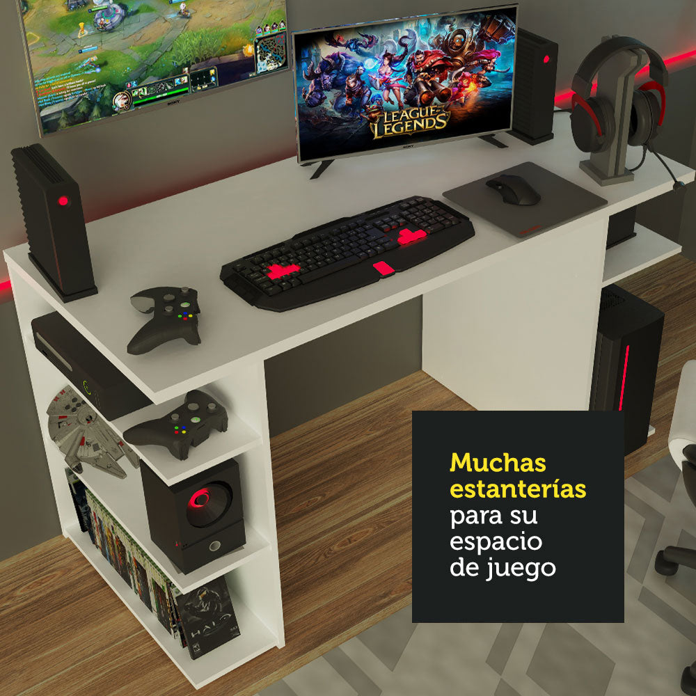Escritorio Gamer Moderno para PC y Consola