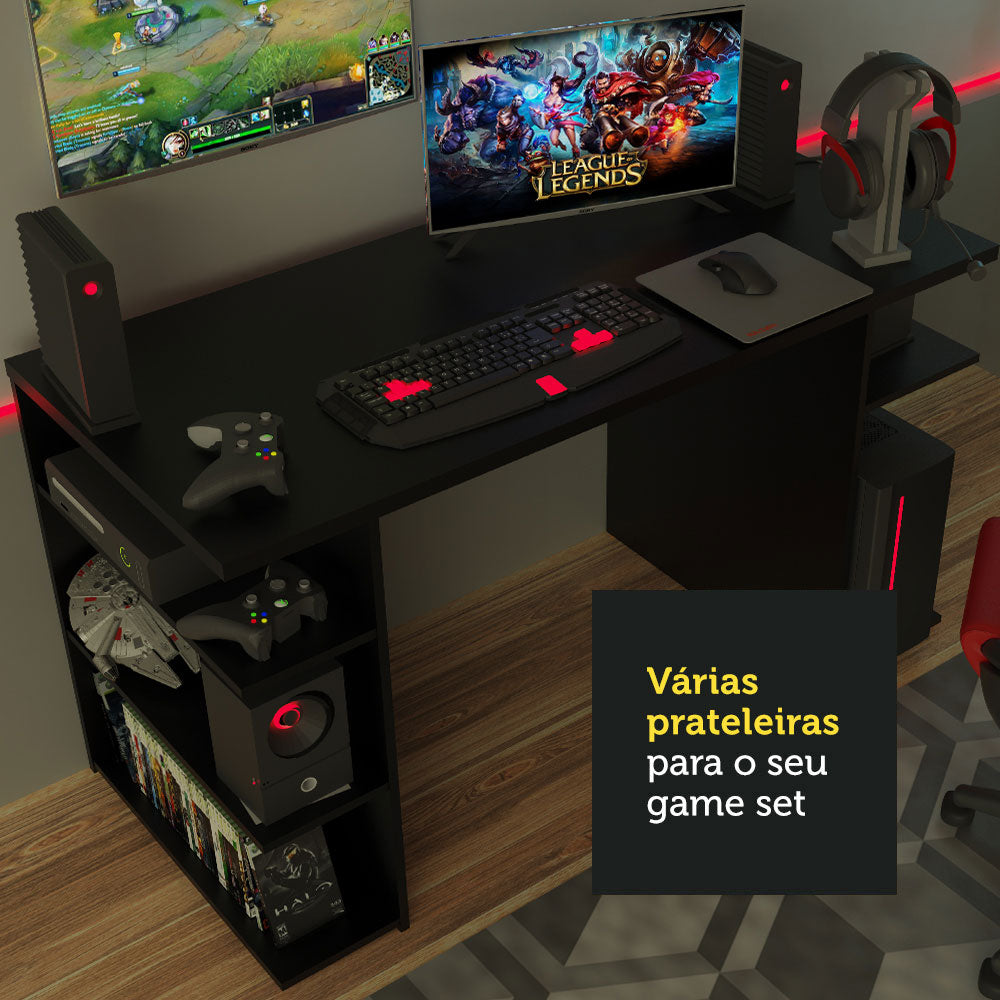 Escritorio Gamer Moderno para PC y Consola