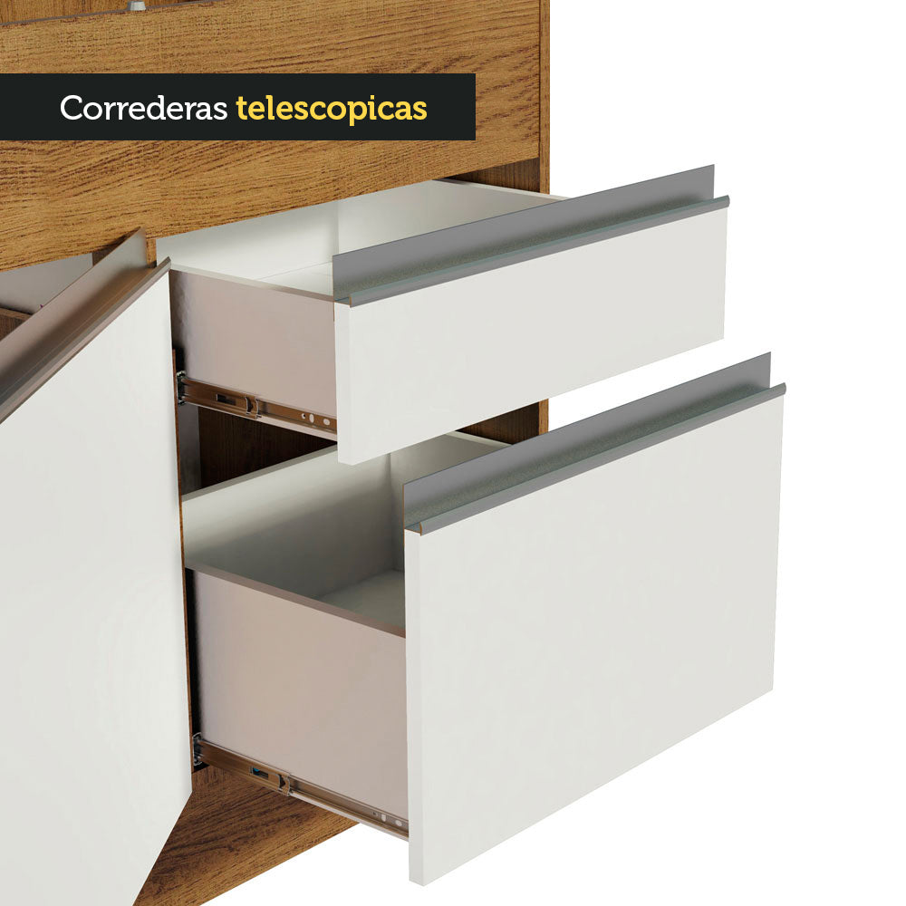 Mueble de Cocina Bajo Glamy 1.50 Metros 2 Puertas 2 Cajones