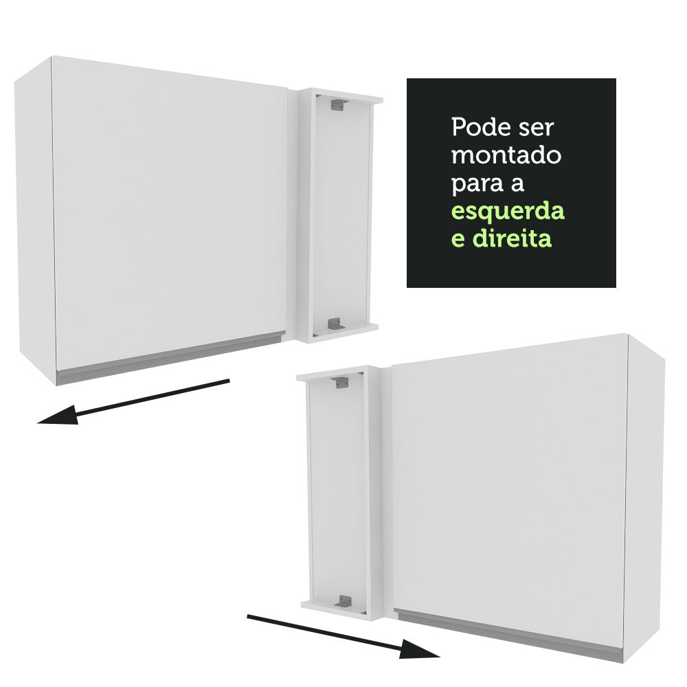 Mueble de Cocina Superior de Esquina Glamy 1 Puerta