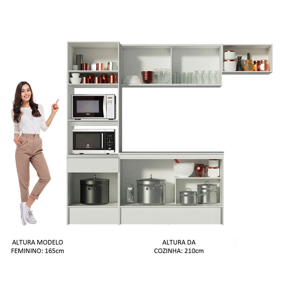 Cocina Integral Topazio 2.40 m con Encimera 01