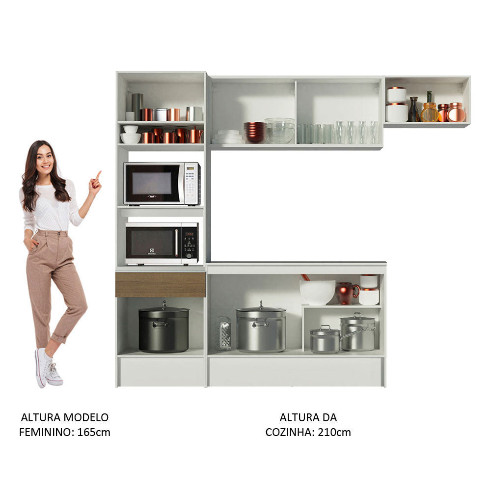 Cocina Integral Topazio 2.40 Metros con Encimera 01