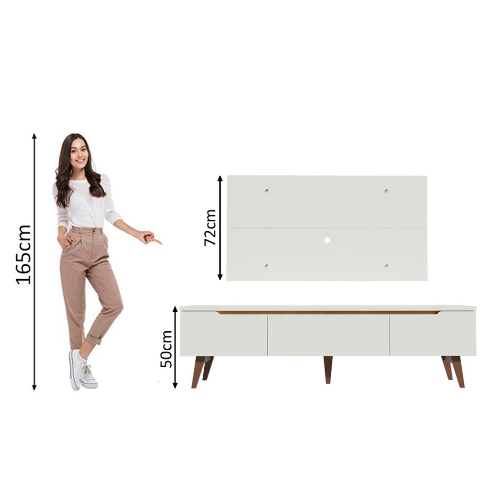 Centro de Entretenimiento para TV Reims Mesa y Panel Hasta 55 Pulgadas