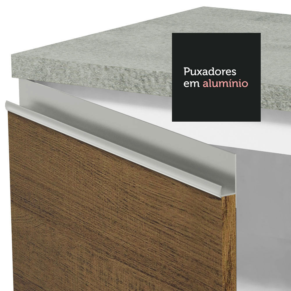 Mueble de Cocina Bajo Glamy 1.50 Metros con Mesón de Acero