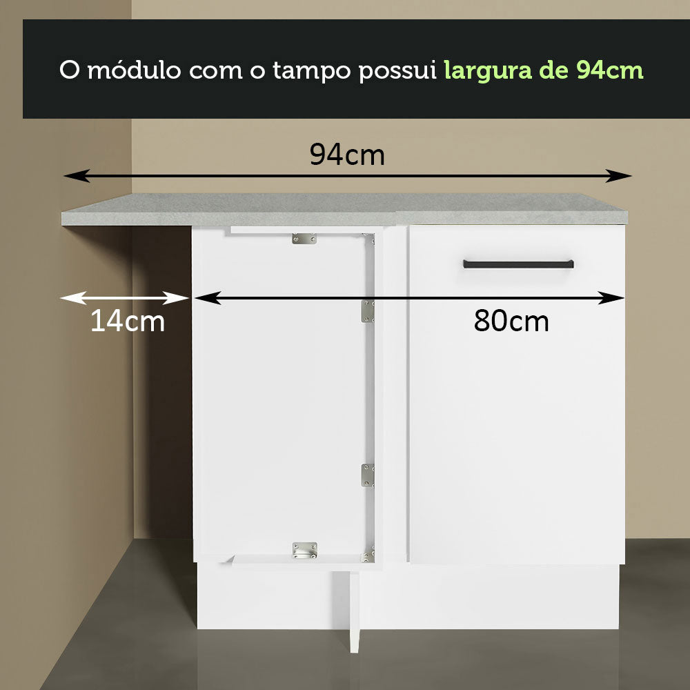 Mueble de Cocina Bajo de Esquina Agata 1 Puerta