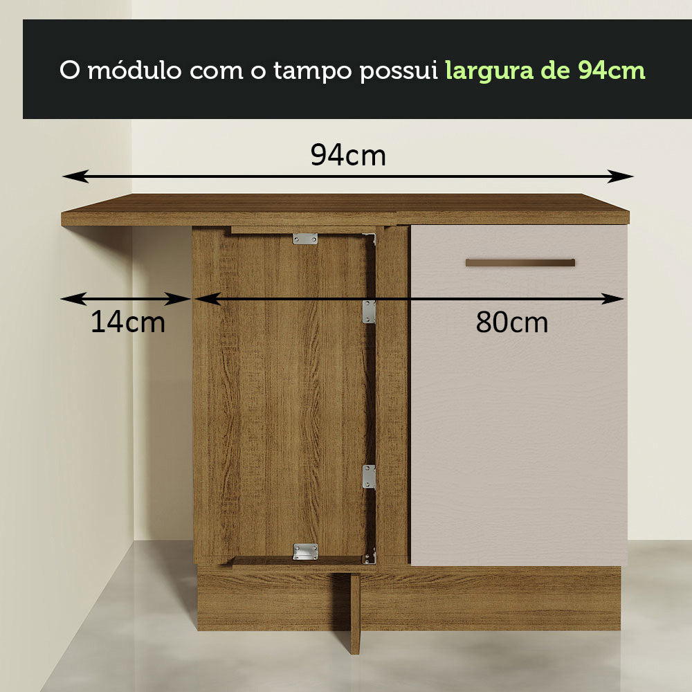 Mueble de Cocina Bajo de Esquina Agata 1 Puerta