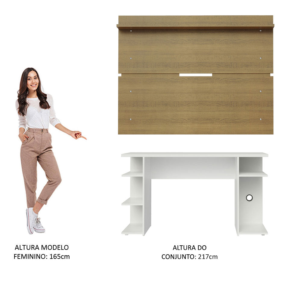 Escritorio Gamer Moderno + Panel para TV Hasta 65 Pulgadas