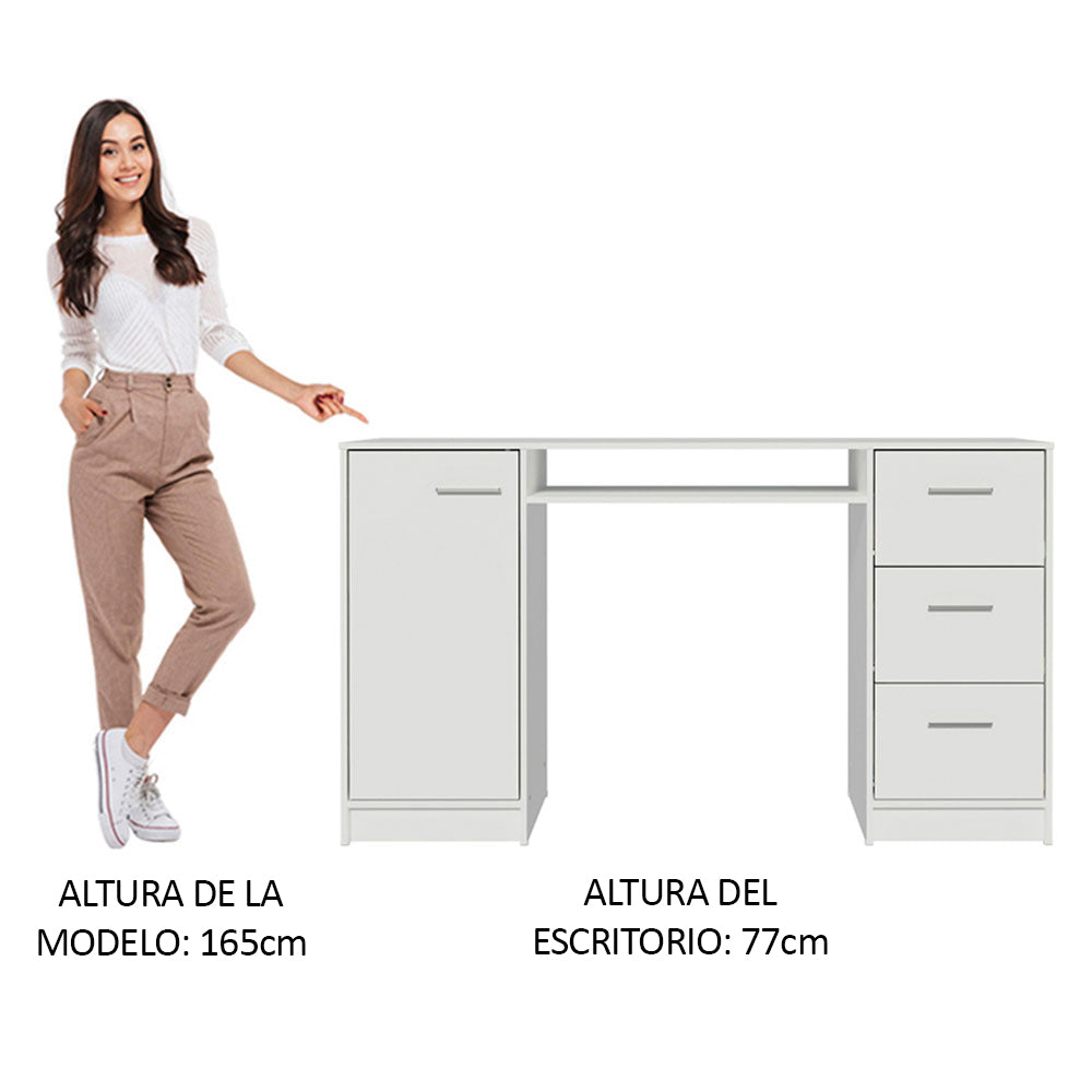 Escritorio de Oficina Alaska 1 Puerta 3 Cajones