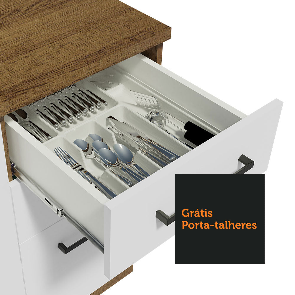 Mueble de Cocina Bajo Agata 1.20 m 2 Puertas 3 Cajones