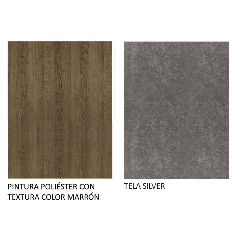 Kit 2 Sillas de Comedor Madesa 4255 Silver