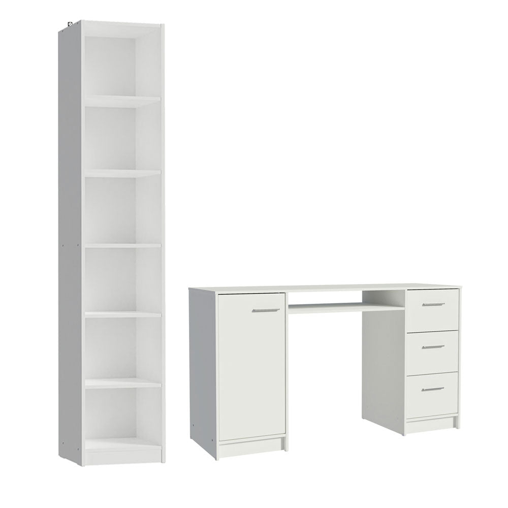 Escritorio de Oficina Alaska + Mueble Estante Librero