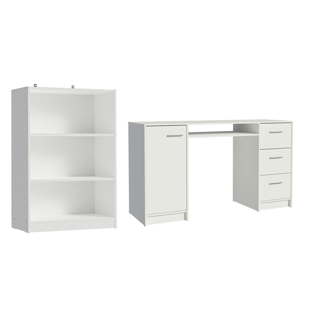 Escritorio de Oficina Alaska + Mueble Estante Librero