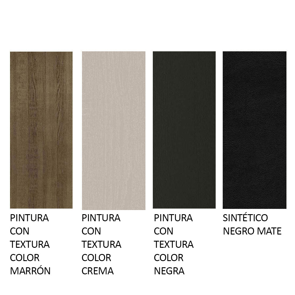 Juego de Comedor Tifani con 4 Sillas - Tablero de Madera y Cristal