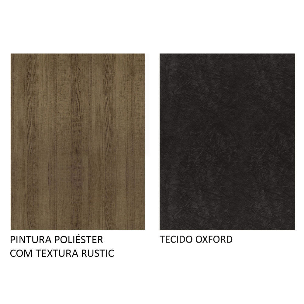 Juego de Comedor Anaju 4 Sillas Oxford - Tablero de Madera y Cristal