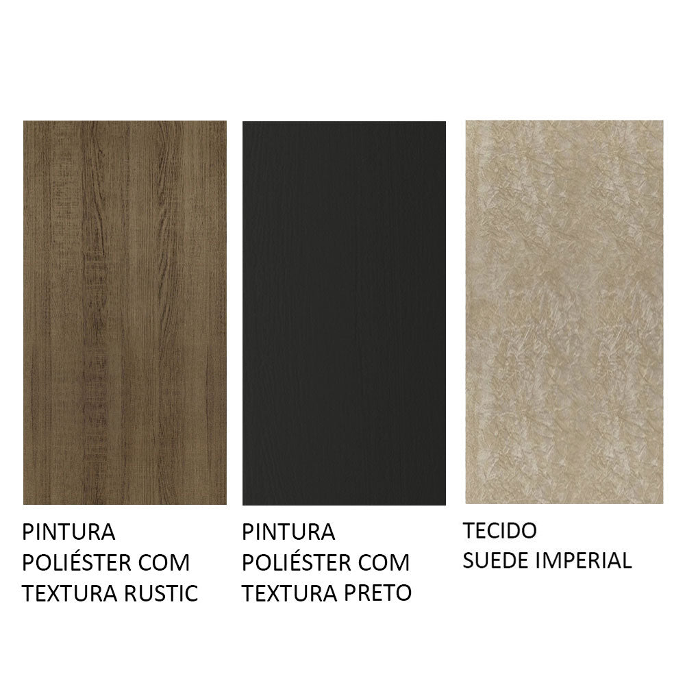 uego de Comedor Stéfani con 6 Sillas - Tablero de Madera y Cristal